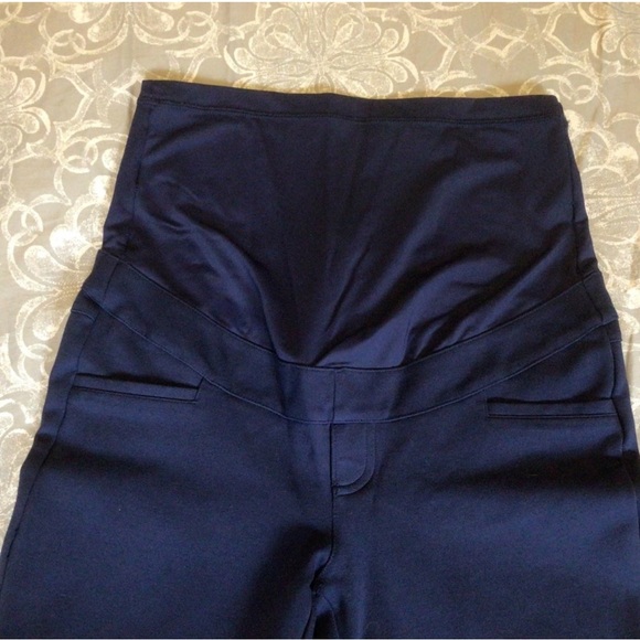 Stork & Babe maternity navy jeggings - Picture 2 of 4